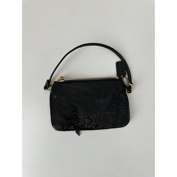 Coach poppy wristlet - black sequin - Picture 4 of 7